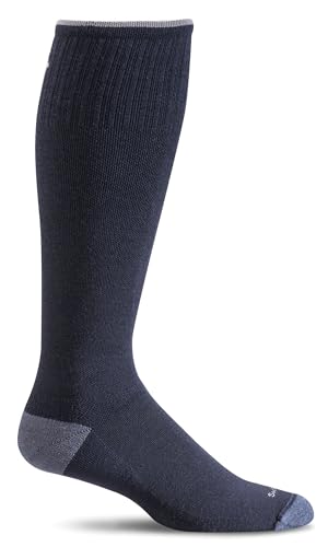 Sockwell Men's Elevation Firm Graduated Compression Sock, Navy - L/XL