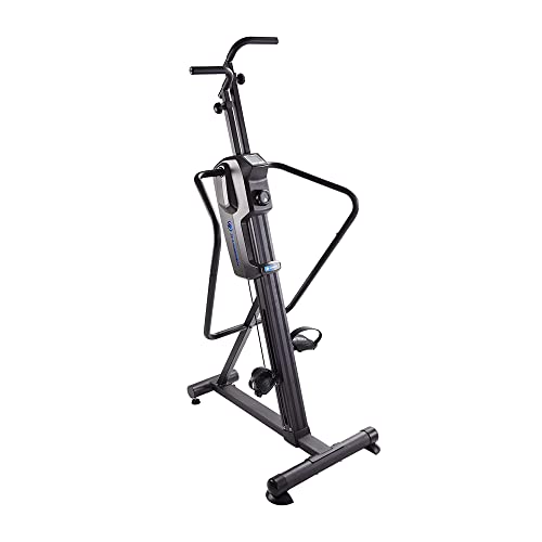 Stamina Products Cardio Climber Home Workout Fitness Exercise Machine with Smart Coaching, LCD Monitor, And Wheels for Easy Storage