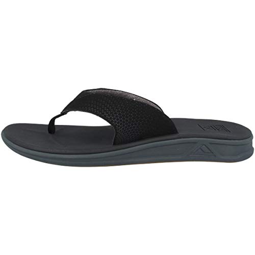 Reef mens Reef Rover Flip Flop, Black, 11 US