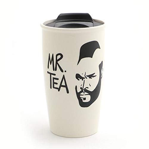 Mr T Tea Travel Mug, Ceramic - Lennymud by Lorrie Veasey