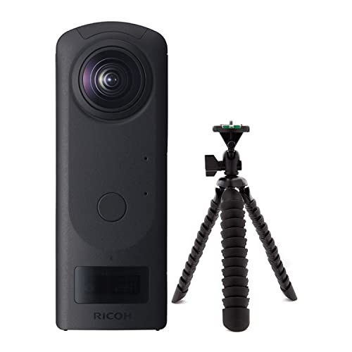 Ricoh Theta Z1 360 Camera with 51GB Internal Storage Bundle with 10-Inch Spider Tripod (2 Items)