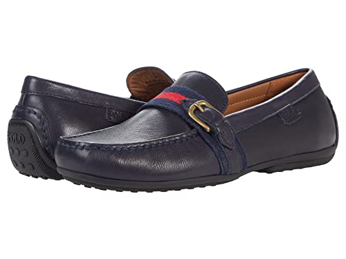 POLO RALPH LAUREN Tumbled Leather-RIALI-SO-LFR Navy