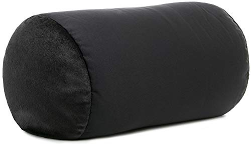 Mooshi Squish Microbead Jelly Bean Bed Pillow, 14' x 7' - Airy Squishy Soft Microbeads - Seventeen Fun Bubbly Colors To Choose From - Cuddly And Fun Teen Decorative Accessory - Bed Pillow, Black