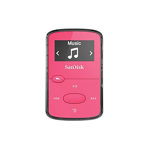 SanDisk 8GB Clip Jam MP3 Player, Pink - microSD card slot and FM Radio - SDMX26-008G-G46P