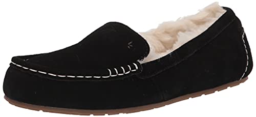 Koolaburra by UGG Women's Lezly Fashion Slipper, Black, 8 US
