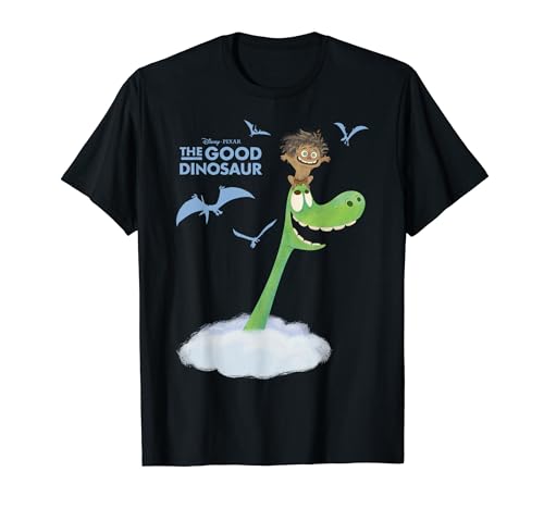 Disney Pixar The Good Dinosaur In The Clouds Arlo Poster T-Shirt