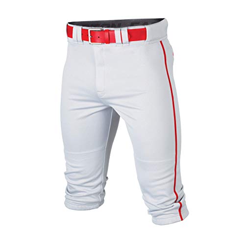 Easton | RIVAL+ Knicker Piped Baseball Pant | White/Red | Adult | Small