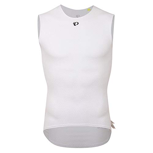 PEARL IZUMI Transfer Mesh Sleeveless Baselayer - Men's White, XL