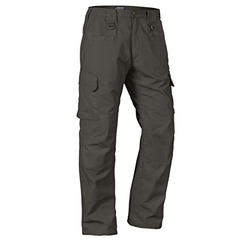 LA Police Gear Men's Basic Operator Pant, Elastic Waistband Uniform Cargo Pant with Blousing Strings, Durable EDC Tac Pants - Sierra - 34 x 34