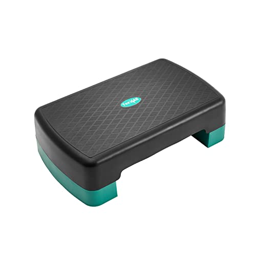 Yes4All Aerobic Exercise Step Platform with Adjustable Risers for Home Gym Fitness Workout