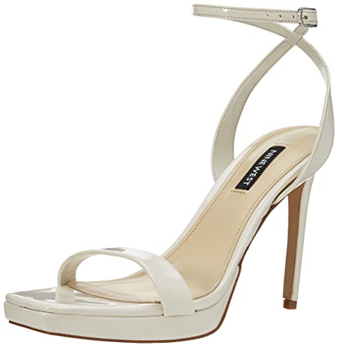 Nine West Women's Zadie Heeled Sandal, Chic Cream, 8.5