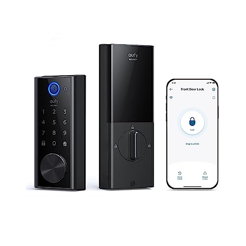 eufy Smart Lock S230 - Keyless Fingerprint Lock with Wi-Fi, Remote Access, IP65 Weatherproof, BHMA Certified