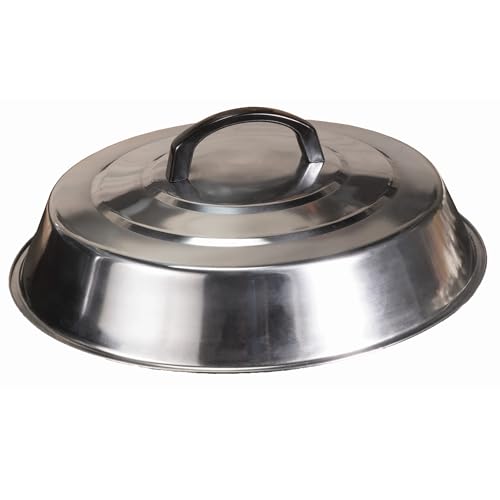 Blackstone Griddle Accessories - 12 Inch Round Basting Cover - Stainless Steel - Cheese Melting Dome and Steaming Cover - Best for Use in Flat Top Grill Cooking Indoor or Outdoor