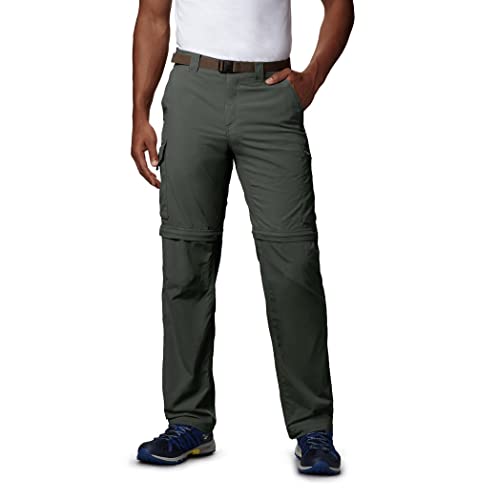 Columbia Mens RidgeÂ Silver Ridge Convertible Pant, Gravel, 32W x 32L US
