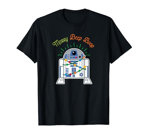 Star Wars R2-D2 Droid Cute Christmas Holiday Merry Beep Boop T-Shirt