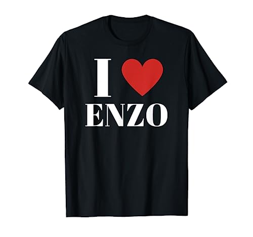 I Love ENZO Heart Family Lover T-Shirt