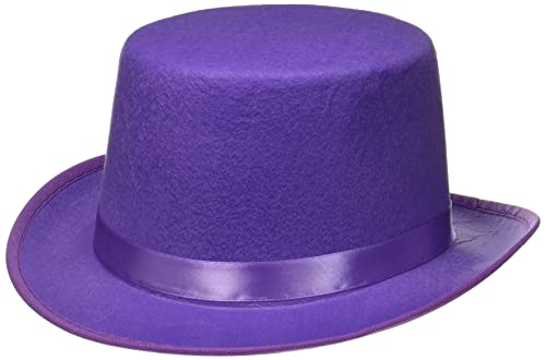 Forum Novelties Men's Deluxe Adult Novelty Top Hat, Purple, One Size