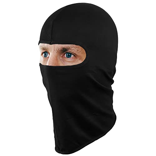Balaclava Face Mask Cover Multipurpose Full Ninja Mask Motorcycle Cycling Outdoor Sport Ski Active 1-Pack Black