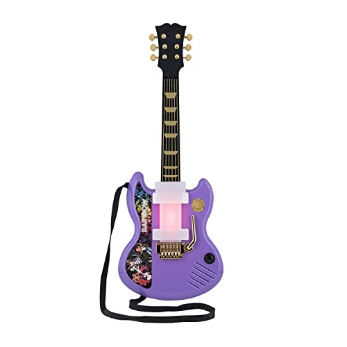 eKids Rainbow High Kids Guitar with Built-in Music and Whammy Bar, Musical Toy Guitar for Fans of Rainbow High Toys for Girls