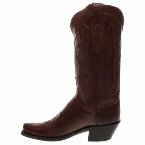 Lucchese Women's Handmade Grace Ranch Hand Western Boot Square Toe Tan 7 M US