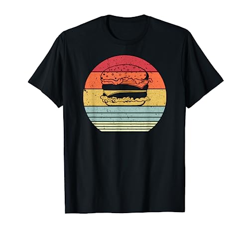 Burger Shirt. Retro Style Cheeseburger T-Shirt
