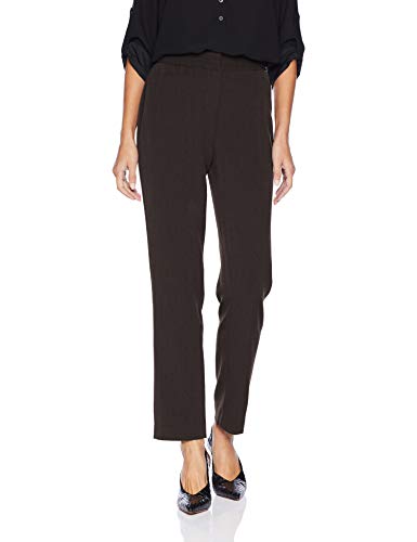 Rafaella Women's Petite Curvy Fit Short Gaberdine Pant, Graphite, 6P