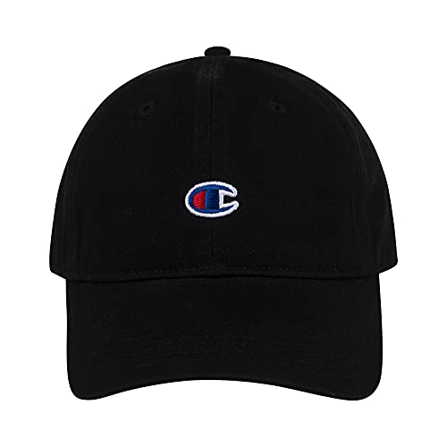 Champion unisex adult Ameritage Dad Adjustable Cap Headband, Dark Black, One Size US