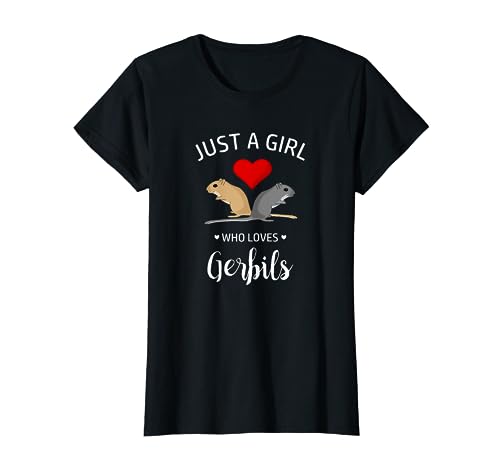 Just A Girl Who Loves Gerbils - Pet Mouse - Gerbil T-Shirt