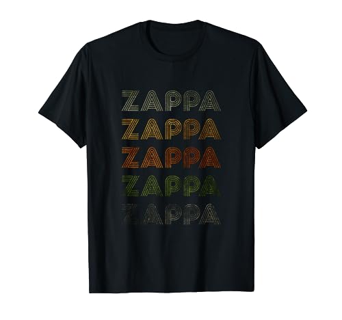 Love Heart Zappa Tee Grunge Vintage Style Black Zappa T-Shirt