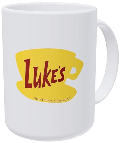 Willcallyou Luke's Diner Gilmore Girls 15 Ounces Double Side Printed Funny White Coffee Mug