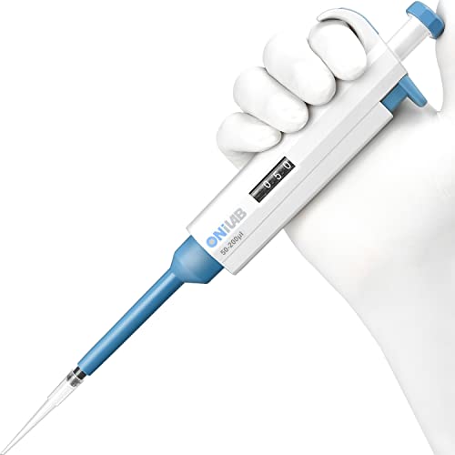 ONiLAB Lab Micropipette, Adjustable Volume Single Channel Pipettors,50-200ul,