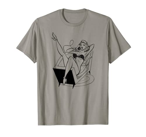 Sexy Girl Bikini Model Retro Pinup Poster T-Shirt