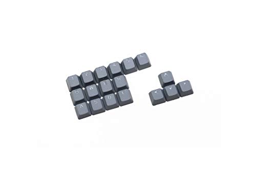 Rubber Gaming Backlit Keycaps Set - for Cherry MX Mechanical Keyboards Compatible OEM Include Key Puller (Grey)