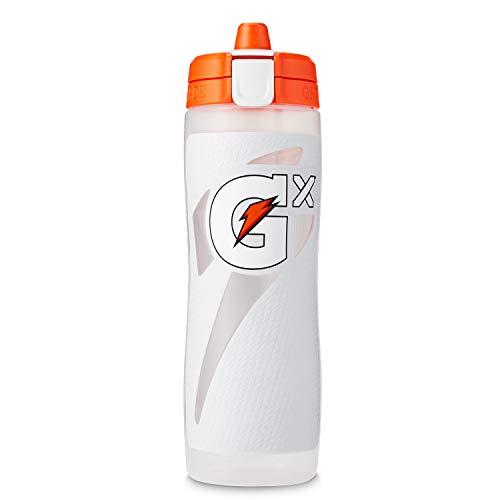 Gatorade Gx Plastic Squeeze Bottle, White, 30oz