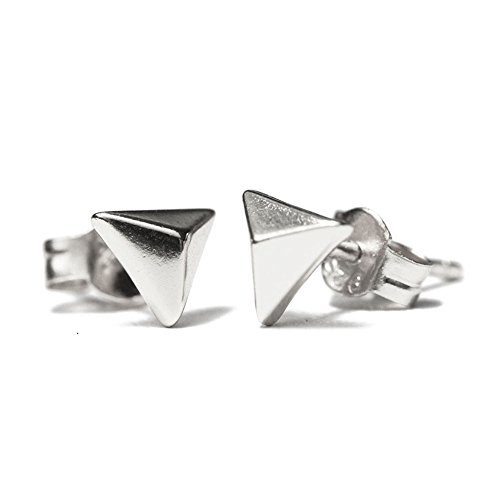 apop nyc Sterling Silver Mini Pyramid Stud Earrings [Jewelry]