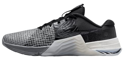 Nike Men's Metcon 8 Training Shoe (Dark Smoke Grey/Smoke Grey/Light Smoke Grey/Black, us_Footwear_Size_System, Adult, Men, Numeric, Medium, Numeric_10)