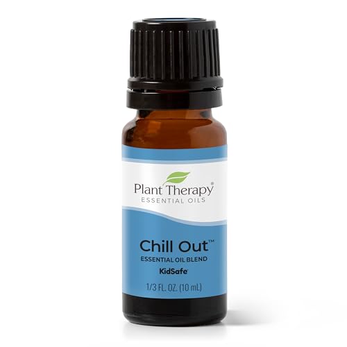 Plant Therapy Chill Out Essential Oil Blend (Formally Let It Go) for Stress & Calming Relief 100% Pure, Undiluted, Natural Aromatherapy, Therapeutic Grade 10 mL (1/3 oz)