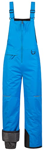 Pursky Kids Snow Bib Overalls Ski Pants Insulated Coveralls Snow Pants Boys Girls Snowpants Youth Ski Bibs Husky Snowbibs Blue 10/12