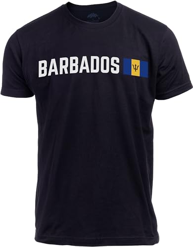 Barbados Tee Shirt | Barbadian Pride, Caribbean Islands T-Shirt for Men Women - (Adult,2XL)