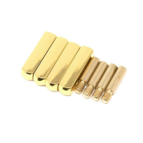 LitLaces - Full Metal Aglets Shoelace Tips - Set of Four Tips Fits All Sneakers DIY 25MM (Permanent Aglet) - Gold
