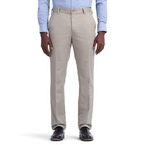 IZOD Men's American Chino Flat-Front Straight-Fit Pants, Khaki, 36W x 34L