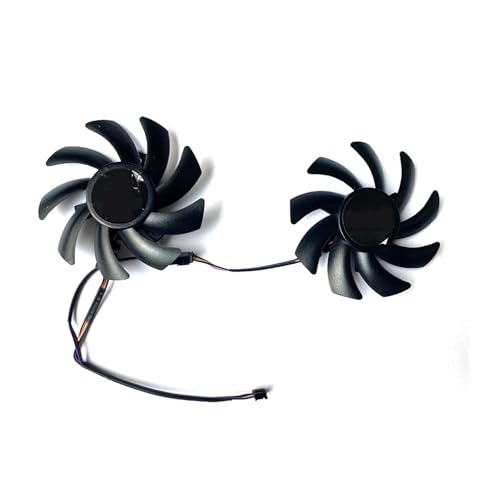 2PCS 85MM 4PIN FDC10H12S9-C FD7010H12S Dual Cooler Fan Compatible for R9 270X 280X R9 280X 390/390X 8G RX470 RX570 RX580 Fans Perfection (Blade Color : FD7010H12S)