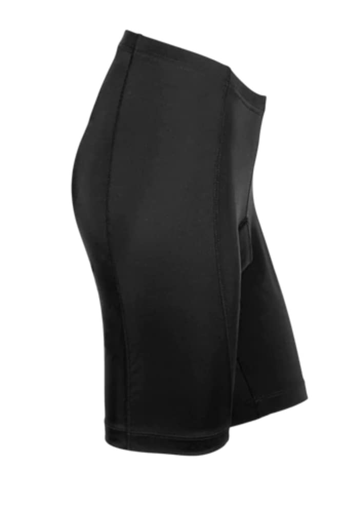 CANARI Women's Trail Short, Cycling Shorts with Lightweight Padding and Reflective Logos, Black, MD