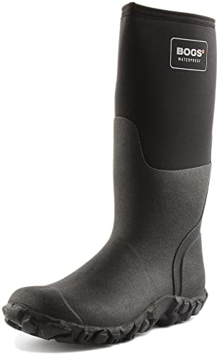 Bogs Men's Mesa Rainboot Rain Boot, Black, 10