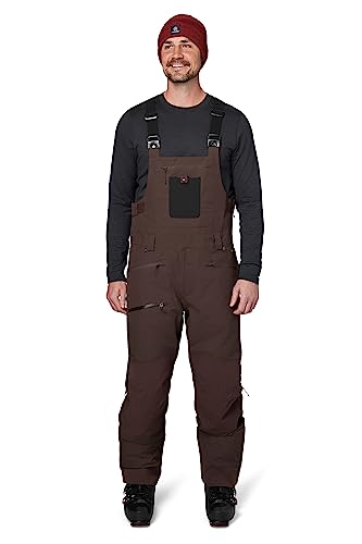 Flylow Men's Baker Insulated Bib Waterproof Breathable Ski & Snowboard Pant - Timber - Large