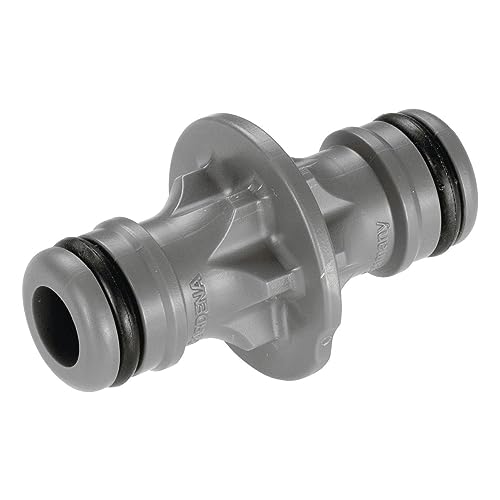 GARDENA coupling, connection piece for secure hose connection, connection of two hoses for extension, to the transition from 13 mm (1/2) to 13 mm (1/2) hoses, packed (2931-20) (Pack of 1)
