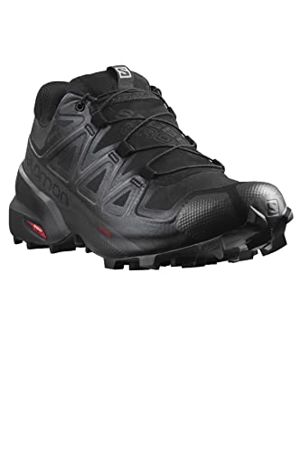 Salomon Speedcross 5 Gore-tex Trail Running Shoes for Men, Black/Black/Phantom, 10.5