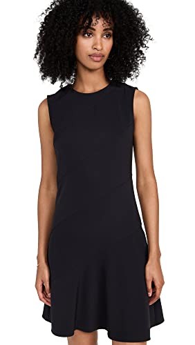Theory Women's Diagonal Drape Dress, Black, 12