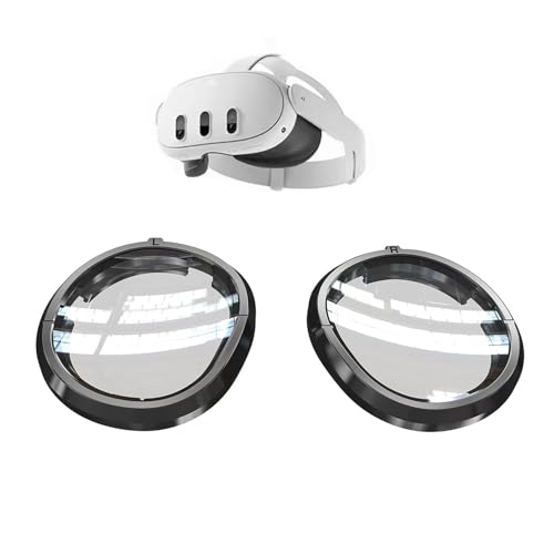 Magnetic Glasses Spacer Protector with Lens Compatible with Meta Quest 3 Lens Protector Glasses Lens Insert Bumper Frame Anti-Scratch Ring,Protect Myopia Glasses from Scratching(300 degrees)