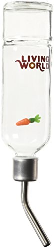Living World Eco+ Water Bottle for Rats, Guinea Pigs, Chinchillas and Other Small Animals, 12-Ounce
